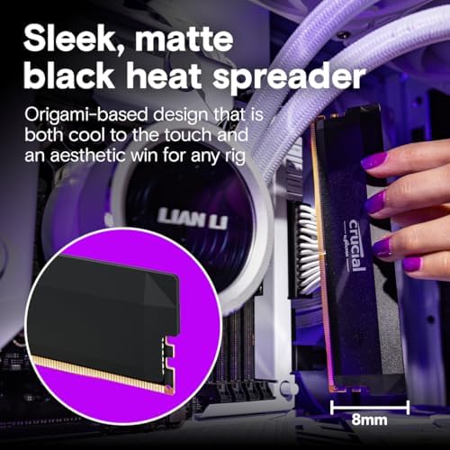 Crucial Pro DDR5 RAM 64GB Kit  2x32GB  6400MHz CL40  Overclocking Desktop Gaming Memory  Intel XMP 3 0 & AMD Expo Compatible   Black CP2K32G64C40U5B