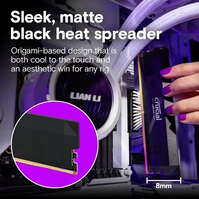 Crucial Pro Overclocking 64GB  2 x 32GB  DDR5 6400  PC5 51200  Desktop Memory Model CP2K32G64C40U5B