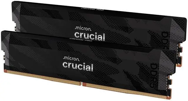 Crucial Pro Overclocking 32GB  2 x 16GB  DDR5 6400  PC5 51200  Desktop Memory Model CP2K16G64C32U5B