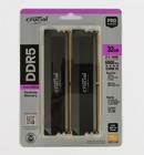 Crucial Pro Series DDR5 32GB 6000MT/s 36 38 38 80 Desktop Memory CP2K16G60C36U5B