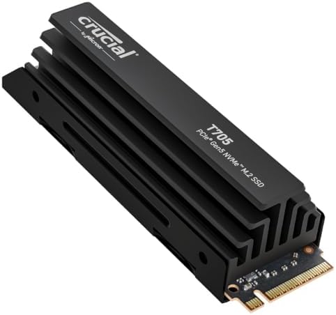 Crucial T705 2TB PCIe Gen5 NVMe M 2 SSD   Up to 14 500 MB/s   Game Ready   Internal Solid State Drive  PC     1mo Adobe CC   CT2000T705SSD3