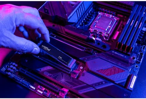 Crucial T705 PCIe Gen5 NVMe 2TB SSD  Up to 14 500MB/s  TLC NAND  Intel & Ryzen Compatible  for Hardcore Gaming & High Speed Storage  Solid State Drive  Includes 1Mo Adobe CC   CT2000T705SSD3