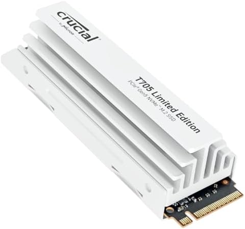 Crucial T705 PCIe Gen5 NVMe 2TB SSD  Up to 14 500MB/s  TLC NAND  Intel & Ryzen Compatible  for Hardcore Gaming & High Speed Storage  Solid State Drive  Includes 1Mo Adobe CC   CT2000T705SSD3