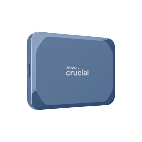Crucial X10 SSD portátil de 8 TB, hasta 2,100 MB/s, USB 3.2 USB-C, unidad externa de estado sólido, compatible con Windows, Mac y Android, almacenamiento duradero para juegos, fotos y archivos, azul