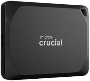 Crucial X10 Pro 2TB Portable SSD  Up to 2100MB/s Read  2000MB/s Write  USB 3 2 USB C  External Solid State Drive  Durable Storage for PC & Mac  for Professional Creators  Black    CT2000X10PROSSD902