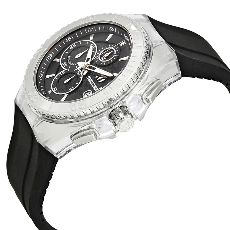ecnomar Reloj de hombre Cruise Chronograph con esfera negra 115042
