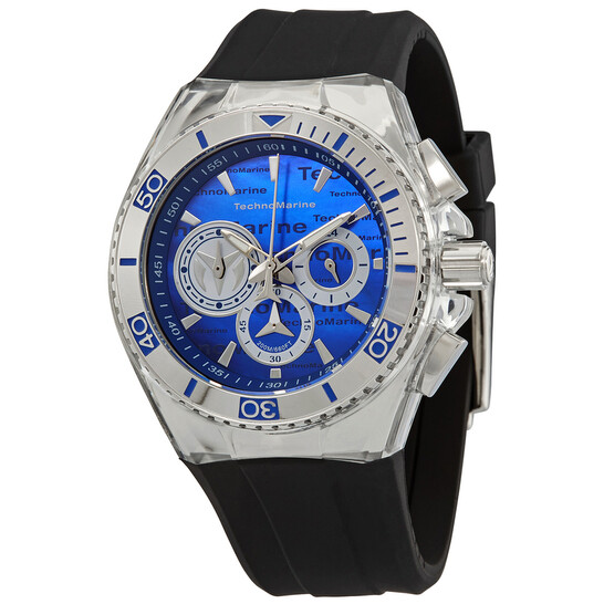 Tecnomarino Reloj cronógrafo de cuarzo Cruise para hombre con esfera azul TM-120024