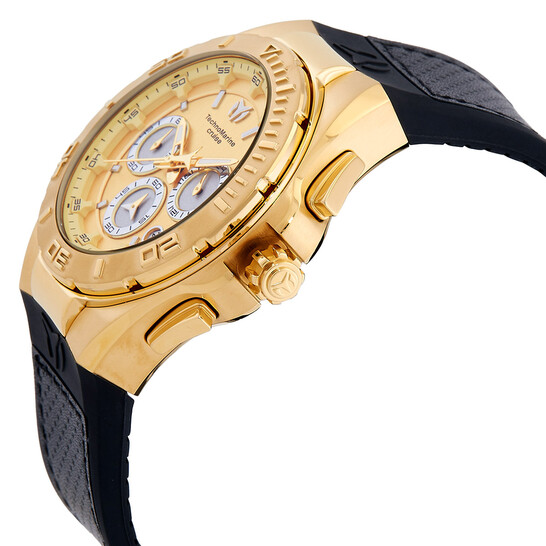 Cruise Chronograph Quartz Gold And Silver Dial Watch