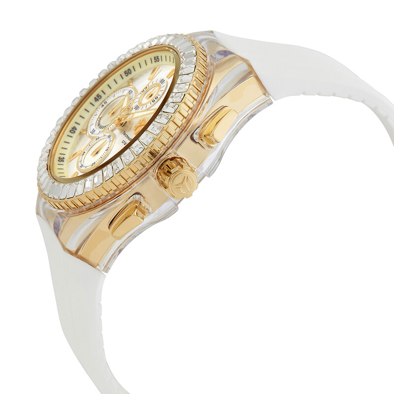 Tecnomar Reloj de hombre Cruise Chronograph Quartz Crystal con esfera plateada