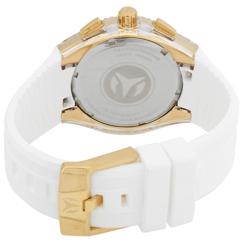 Tecnomar Reloj de hombre Cruise Chronograph Quartz Crystal con esfera plateada