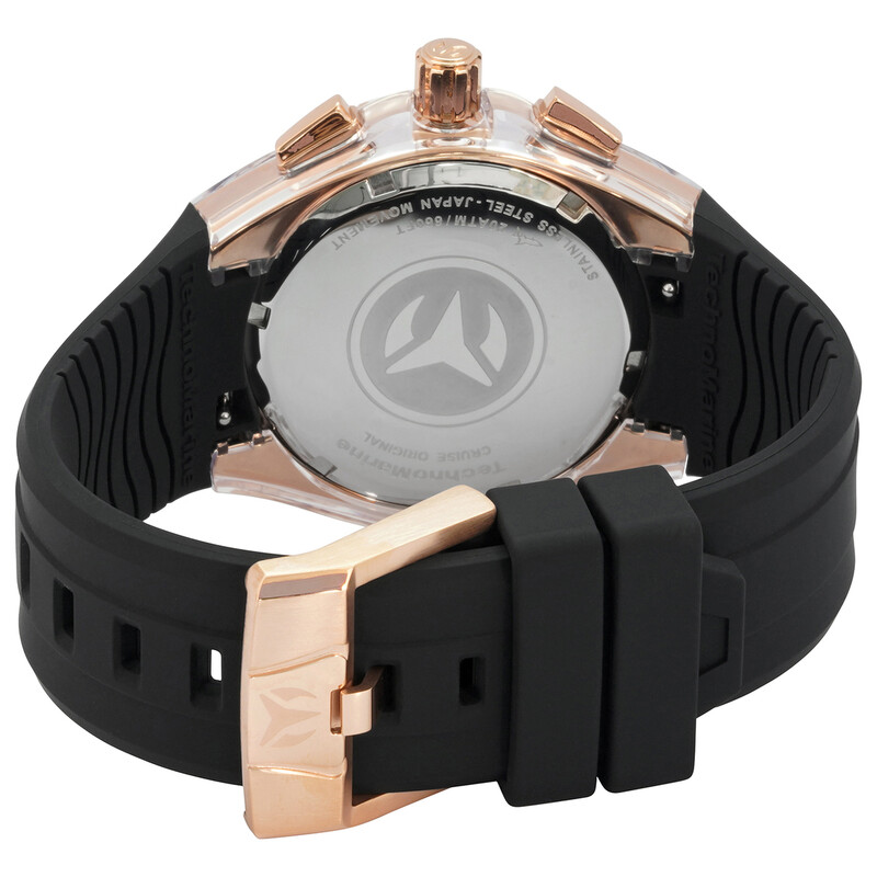 Tecnomar Reloj de hombre Cruise Chronograph Quartz Crystal con esfera plateada