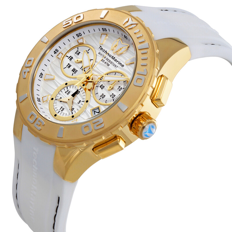Tecnomar Reloj de hombre Cruise Chronograph Quartz con esfera blanca
