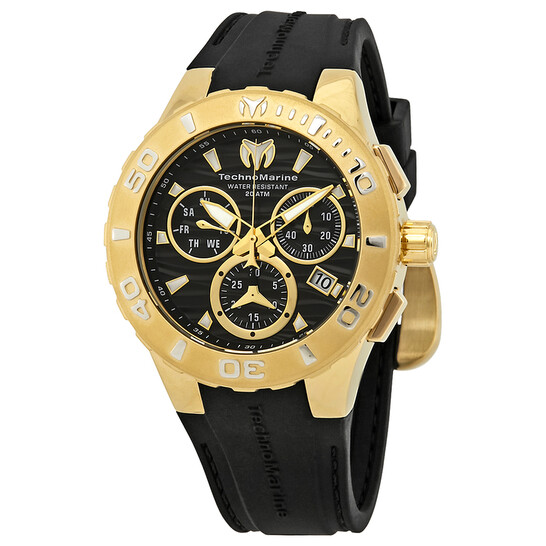 Cruise Medusa Chronograph Black Dial Men s Watch 115076