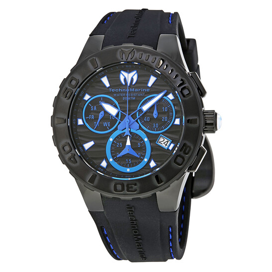 Cruise Medusa Chronograph Black Dial Men s Watch 115080