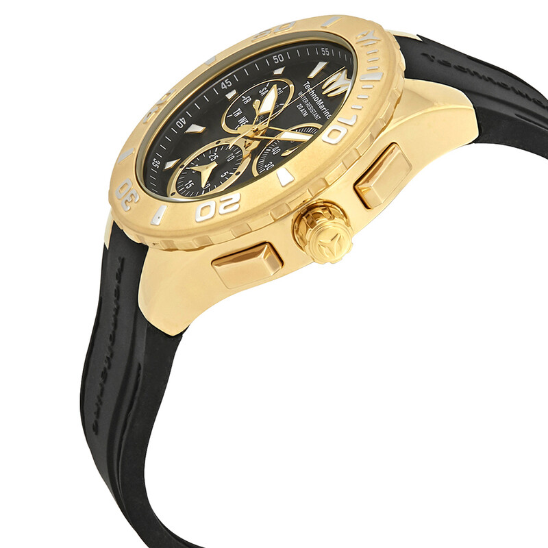 Cruise Medusa Chronograph Black Dial Men s Watch 115076