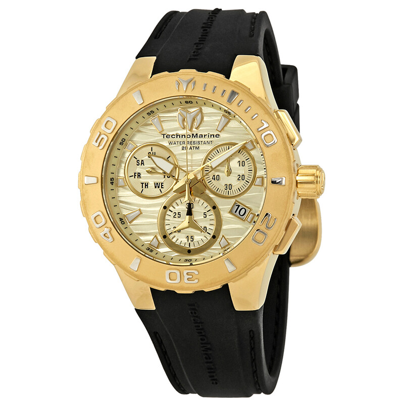 Cruise Medusa Chronograph Gold Dial Men s Watch 115079