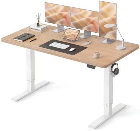 CubiCubi 63 x 28 Large Standing Desk  Height Adjustable Electric Computer Desk  28 Deep Desktop  Sit Stand up Home Office Workstations with 4 Preset Heights  Black
