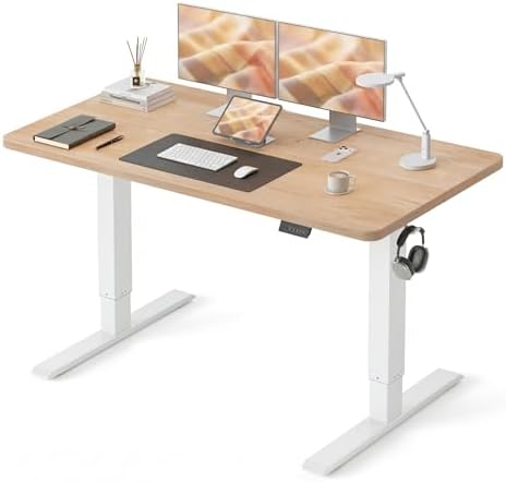 CubiCubi 63 x 28 Large Standing Desk  Height Adjustable Electric Computer Desk  28 Deep Desktop  Sit Stand up Home Office Workstations with 4 Preset Heights  Black