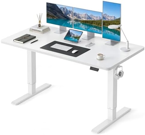 CubiCubi 63 x 28 Large Standing Desk  Height Adjustable Electric Computer Desk  28 Deep Desktop  Sit Stand up Home Office Workstations with 4 Preset Heights  Black