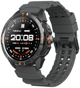 Cubitt Terra - Reloj inteligente resistente con GPS de doble banda, pantalla AMOLED de 1.48 pulgadas, mapas sin conexión, VITA AI, entrenador AI, puntaje de preparación, 5 ATM, batería de 14 días, modelo naranja exclusivo con correa adicional