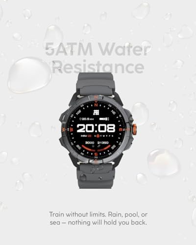 Cubitt Terra - Reloj inteligente resistente con GPS de doble banda, pantalla AMOLED de 1.48 pulgadas, mapas sin conexión, VITA AI, entrenador AI, puntaje de preparación, 5 ATM, batería de 14 días, modelo naranja exclusivo con correa adicional