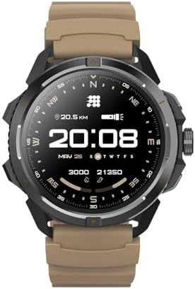 Cubitt Terra - Reloj inteligente resistente con GPS de doble banda, pantalla AMOLED de 1.48 pulgadas, mapas sin conexión, VITA AI, entrenador AI, puntaje de preparación, 5 ATM, batería de 14 días, modelo naranja exclusivo con correa adicional