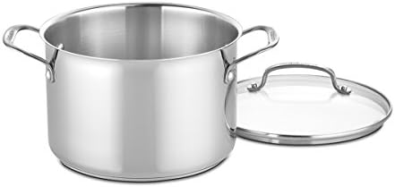 Cuisinart 17 Piece Stainless Steel Cookware Set  Chefs Classic Steel Collection with Pure Aluminum Core for Quick and Even Heat  Cool Grip Handles  Dishwasher Safe  77 17N