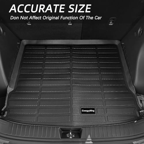 Custom Fit All Weather Car Floor Mats for Hyundai Kona 2026 2025 2024   Heavy Duty TPE Floor Liners & Cargo Mat Full Set   Non Slip Black Interior Car Accessories for Hyundai Kona