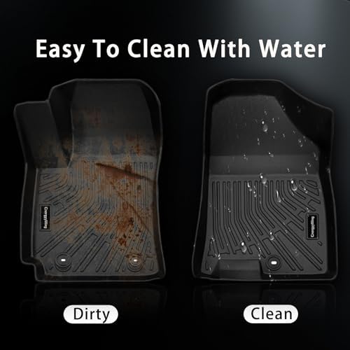 Custom Fit All Weather Car Floor Mats for Hyundai Kona 2026 2025 2024   Heavy Duty TPE Floor Liners & Cargo Mat Full Set   Non Slip Black Interior Car Accessories for Hyundai Kona