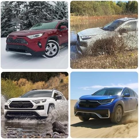 Custom Fit All Weather Car Floor Mats for Hyundai Kona 2026 2025 2024   Heavy Duty TPE Floor Liners & Cargo Mat Full Set   Non Slip Black Interior Car Accessories for Hyundai Kona