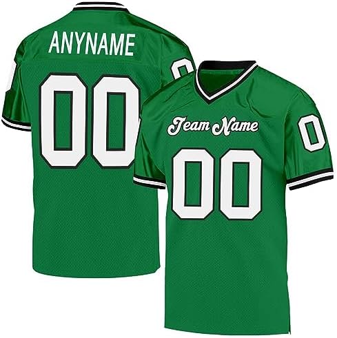 Custom Football Jersey Customized Team Name Number Practice Jerseys Personalized Football Shirt for Men Women Youth