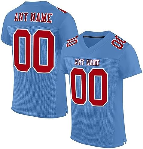 Custom Football Jersey Customized Team Name Number Practice Jerseys Personalized Football Shirt for Men Women Youth