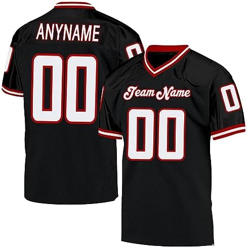 Custom Football Jersey Customized Team Name Number Practice Jerseys Personalized Football Shirt for Men Women Youth