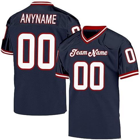 Custom Football Jersey Customized Team Name Number Practice Jerseys Personalized Football Shirt for Men Women Youth
