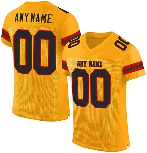 Custom Football Jersey Customized Team Name Number Practice Jerseys Personalized Football Shirt for Men Women Youth