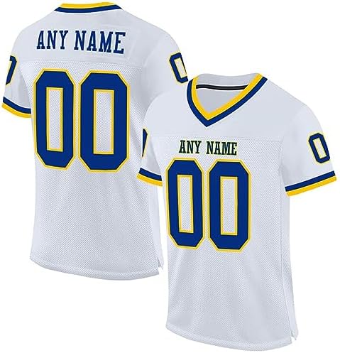 Custom Football Jersey Customized Team Name Number Practice Jerseys Personalized Football Shirt for Men Women Youth