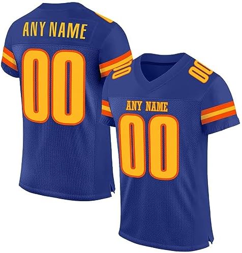 Custom Football Jersey Customized Team Name Number Practice Jerseys Personalized Football Shirt for Men Women Youth