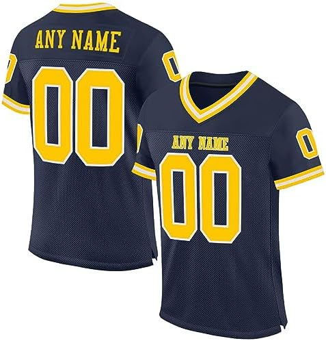 Custom Football Jersey Customized Team Name Number Practice Jerseys Personalized Football Shirt for Men Women Youth