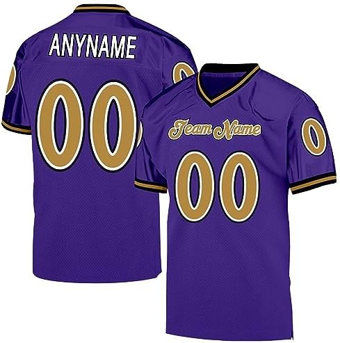 Custom Football Jersey Customized Team Name Number Practice Jerseys Personalized Football Shirt for Men Women Youth