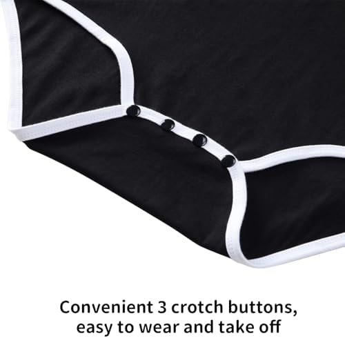 CutiePlusU Mens Cotton Button Crotch Bodysuits Adult Romper Onesie for Men Print