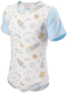 CutiePlusU Mens Cotton Button Crotch Bodysuits Adult Romper Onesie for Men Print