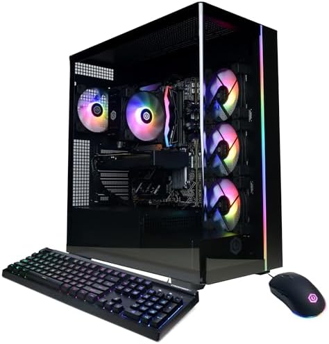 CyberPowerPC Gamer Master Gaming PC, AMD Ryzen 7 8700F 4.1GHz, GeForce RTX 5060 Ti 8GB, 16GB DDR5, 1TB PCIe 4.0 SSD, WiFi Ready y Windows 11 Home (GMA2900A2)