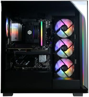 CyberPowerPC Gamer Master Gaming PC, AMD Ryzen 7 8700F 4.1GHz, GeForce RTX 5060 Ti 8GB, 16GB DDR5, 1TB PCIe 4.0 SSD, WiFi Ready y Windows 11 Home (GMA2900A2)