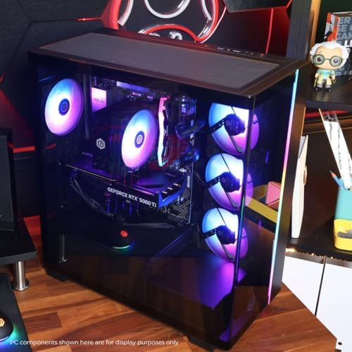 CyberPowerPC Gamer Master Gaming PC, AMD Ryzen 7 8700F 4.1GHz, GeForce RTX 5060 Ti 8GB, 16GB DDR5, 1TB PCIe 4.0 SSD, WiFi Ready y Windows 11 Home (GMA2900A2)