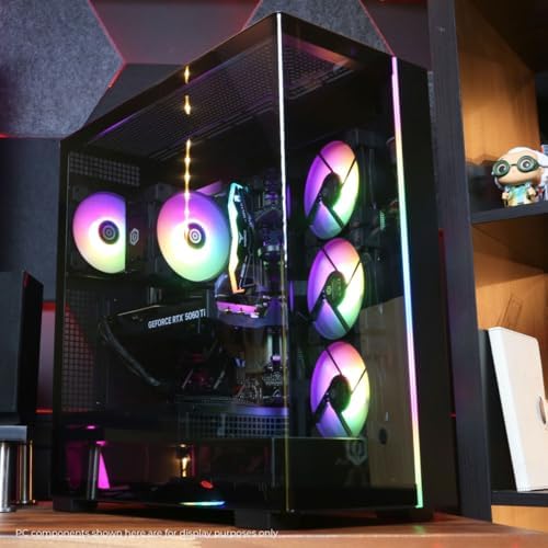 CyberPowerPC Gamer Master Gaming PC, AMD Ryzen 7 8700F 4.1GHz, GeForce RTX 5060 Ti 8GB, 16GB DDR5, 1TB PCIe 4.0 SSD, WiFi Ready y Windows 11 Home (GMA2900A2)