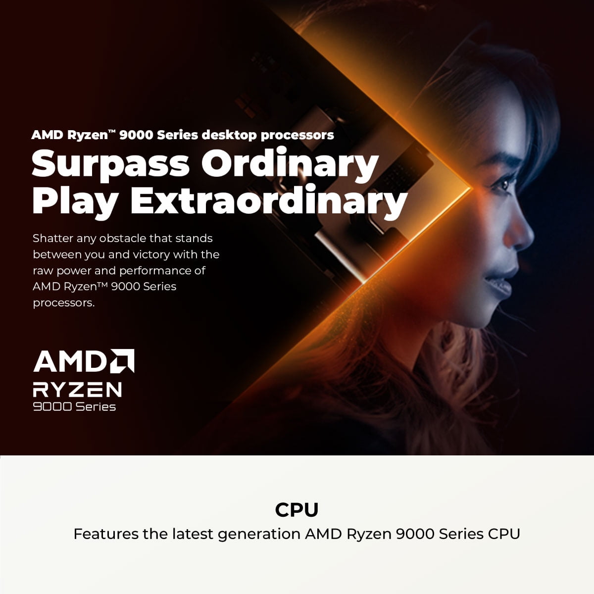 CyberPowerPC Gamer Supreme Gaming Desktop  AMD Ryzen 7 9800X3D  NVIDIA GeForce RTX 5070 Ti 16GB  32GB DDR5  2TB SSD  Black  SLC7700WST