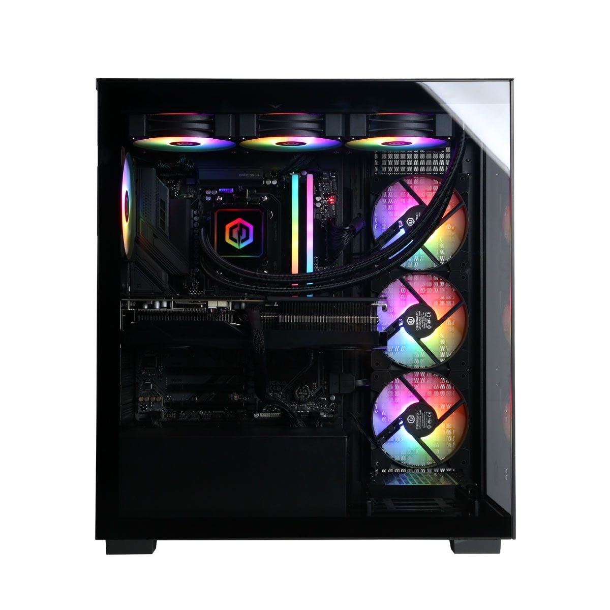 CyberPowerPC Gamer Supreme Gaming Desktop  AMD Ryzen 7 9800X3D  NVIDIA GeForce RTX 5070 Ti 16GB  32GB DDR5  2TB SSD  Black  SLC7700WST