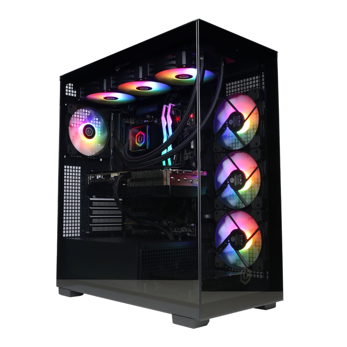 CyberPowerPC Gamer Supreme Gaming Desktop  AMD Ryzen 7 9800X3D  NVIDIA GeForce RTX 5070 Ti 16GB  32GB DDR5  2TB SSD  Black  SLC7700WST