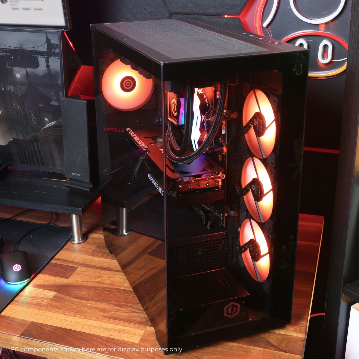 CyberPowerPC Gamer Supreme Gaming Desktop  AMD Ryzen 7 9800X3D  NVIDIA GeForce RTX 5070 Ti 16GB  32GB DDR5  2TB SSD  Black  SLC7700WST