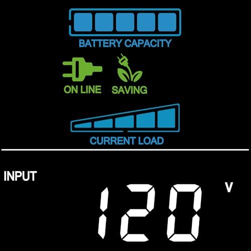 CyberPower CP1350PFCLCD PFC Sinewave UPS Battery Backup and Surge Protector  1350VA/880W  12 Outlets  AVR  Mini Tower  UL Certified